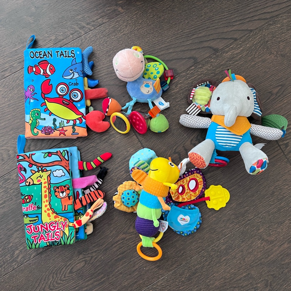 Colorful Jungle and Ocean Themed Soft Baby Toys